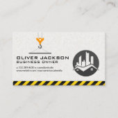 Pulley Construction Crane | Reëlestaatlogboek Visitekaartje (Voorkant)