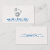 Pulleysysteem | Mechanische onderdelen Visitekaartje (Voorkant / Achterkant)