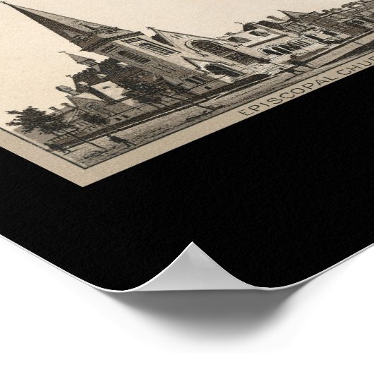 Pullman, Chicago (rond 1880) Poster (Hoek)