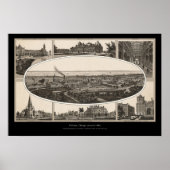 Pullman, Chicago (rond 1880) Poster (Voorkant)