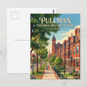 Pullman National Historical Park Illinois Briefkaart (Voorkant / Achterkant)