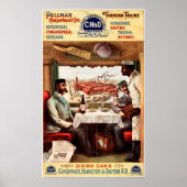 PULLMAN TRAINS via Cincinnati Indianapolis Dayton Poster (Voorkant)