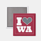 Pullman (WA) Watch Party Koelkast Magneet (Voorkant / Achterkant)