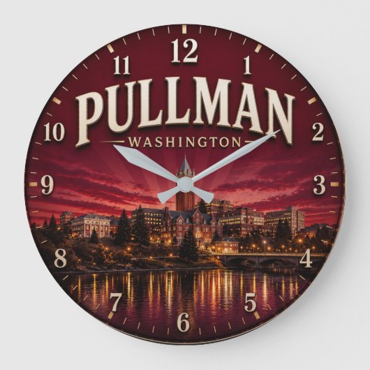 Pullman Washington College Town Grote Klok (Voorkant)