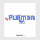 Pullman Washington Sticker (Vel)
