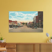 Pullman, WAView of Main StreetPullman, WA Canvas Afdruk (Insitu (Woonkamer))