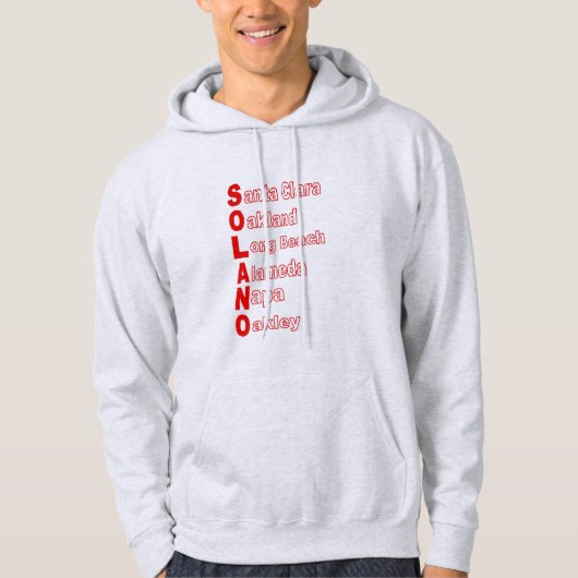 Pullover Hoodie as grijs heren CALIFORNIA TOER (Voorkant)
