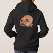 Pullover hoodie CHOW kunst op voor- en achterkant (Achterkant)
