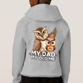 Pullover Hoodie: Mijn vader Mijn oude ik (grijs) (Achterkant)