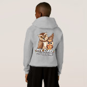 Pullover Hoodie: Mijn vader Mijn oude ik (grijs) (Achterkant volledig)