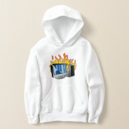 Pullover Hoodie van Computer Fire Kinderen