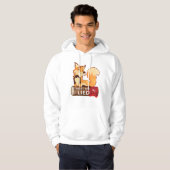 Pullover Hoodie: Vertrouw Me (wit) (Voorkant volledig)