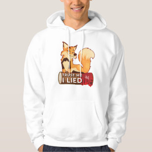 Pullover Hoodie: Vertrouw Me (wit)