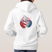 Pullover LIBERTY LOBSTER HOODIE - Maine on back (Achterkant)