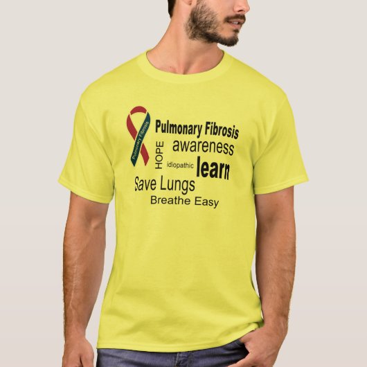 Pulmonaire fibrose Awareness T-Shirt (Voorkant)