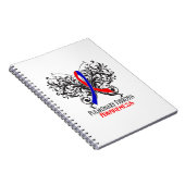Pulmonale fibrose Awareness Butterfly Notitieboek (Rechterzijde)