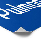 Pulmonale fibrose Awareness Butterfly Poster (Hoek)