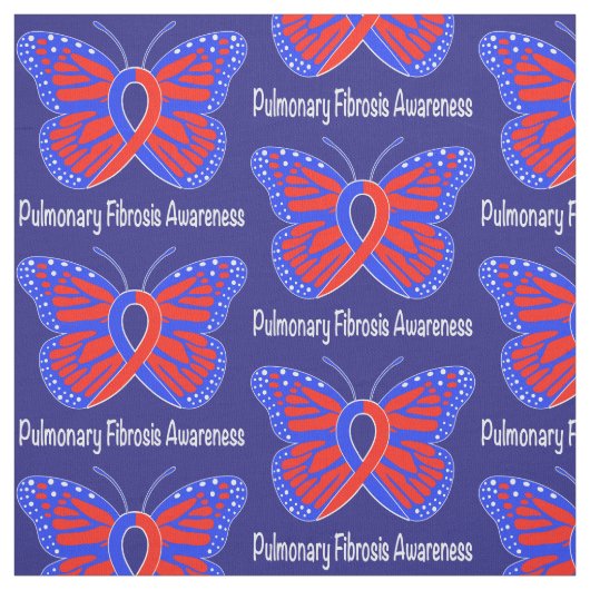 Pulmonale fibrose Awareness Butterfly Stof (Swatch)