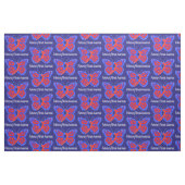 Pulmonale fibrose Awareness Butterfly Stof (Fat Quarter)