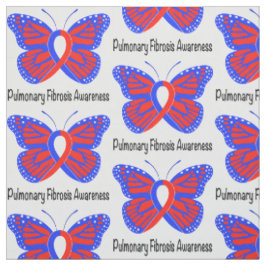 Pulmonale fibrose Awareness Butterfly Stof