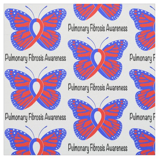 Pulmonale fibrose Awareness Butterfly Stof (Swatch)