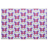Pulmonale fibrose Awareness Butterfly Stof (Fat Quarter)