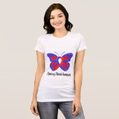 Pulmonale fibrose Awareness Butterfly T-shirt (Voorkant volledig)
