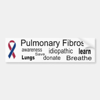 Pulmonale fibrose Bewustheid Bumpersticker