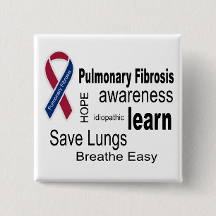 Pulmonale fibrose Bewustheid Button