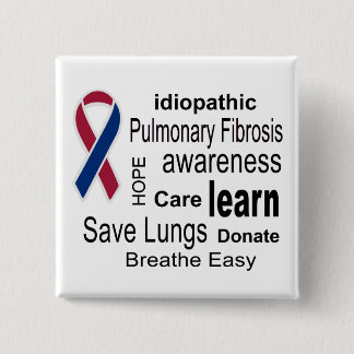 Pulmonale fibrose Bewustheid Button