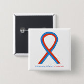 Pulmonale fibrose Bewustheid Koolstofpijpen Button (Voorkant /achterkant)