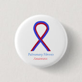 Pulmonale fibrose Bewustheid Ribbon Buttonnen Ronde Button 3,2 Cm (Voorkant)