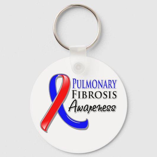 Pulmonale fibrose Bewustheid Ribbon Sleutelhanger (Voorkant)