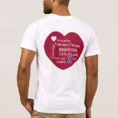 Pulmonale fibrose Bewustheid Schuif T-shirt (Achterkant)