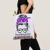 Pulmonale hypertensie Bewustheid Koolstofondersteu Tote Bag (Dichtbij)