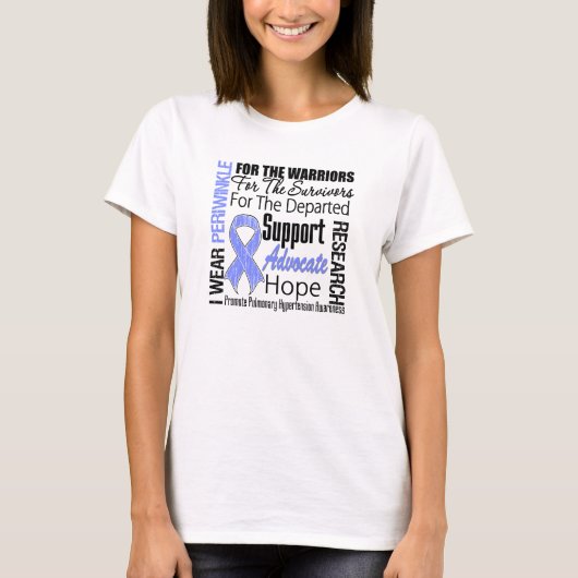 Pulmonale hypertensie Bewustheid T-shirt (Voorkant)