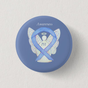 Pulmonale hypertensie (PH) Bewustheid Ribbon Pin Ronde Button 3,2 Cm