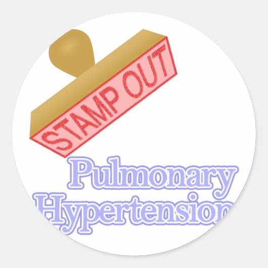 Pulmonale hypertensie ronde sticker (Voorkant)