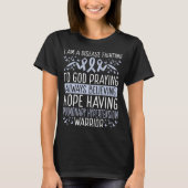 Pulmonale hypertensie Warrior Awareness Ribbon T-shirt (Voorkant)