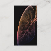 Pulmonale longziekte Doctor Simple Black Visitekaartje (Voorkant)