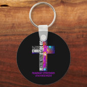 Pulmonary Hypertension Awareness Shirt Christmas G Sleutelhanger (Voorkant)