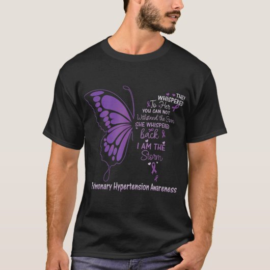 Pulmonary Hypertension I am the Storm  T-shirt (Voorkant)