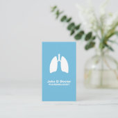 Pulmonologische pulmonoloog visitekaartje (Staand voorkant)