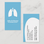 Pulmonologische pulmonoloog visitekaartje (Voorkant / Achterkant)
