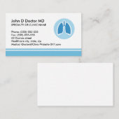 Pulmonologische pulmonoloog visitekaartje (Voorkant / Achterkant)