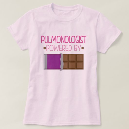 Pulmonoloog Chocolate Gift voor haar T-shirt (Design voorkant)