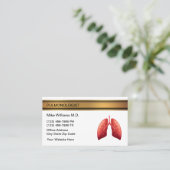 Pulmonoloog Lung Doctor Medische Visitekaartjes (Staand voorkant)