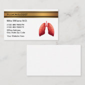 Pulmonoloog Lung Doctor Medische Visitekaartjes (Voorkant / Achterkant)