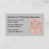Pulmonoloog Lung Doctor Visitekaartje (Voorkant)