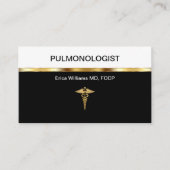 Pulmonoloog Lung Doctor Visitekaartjes (Voorkant)